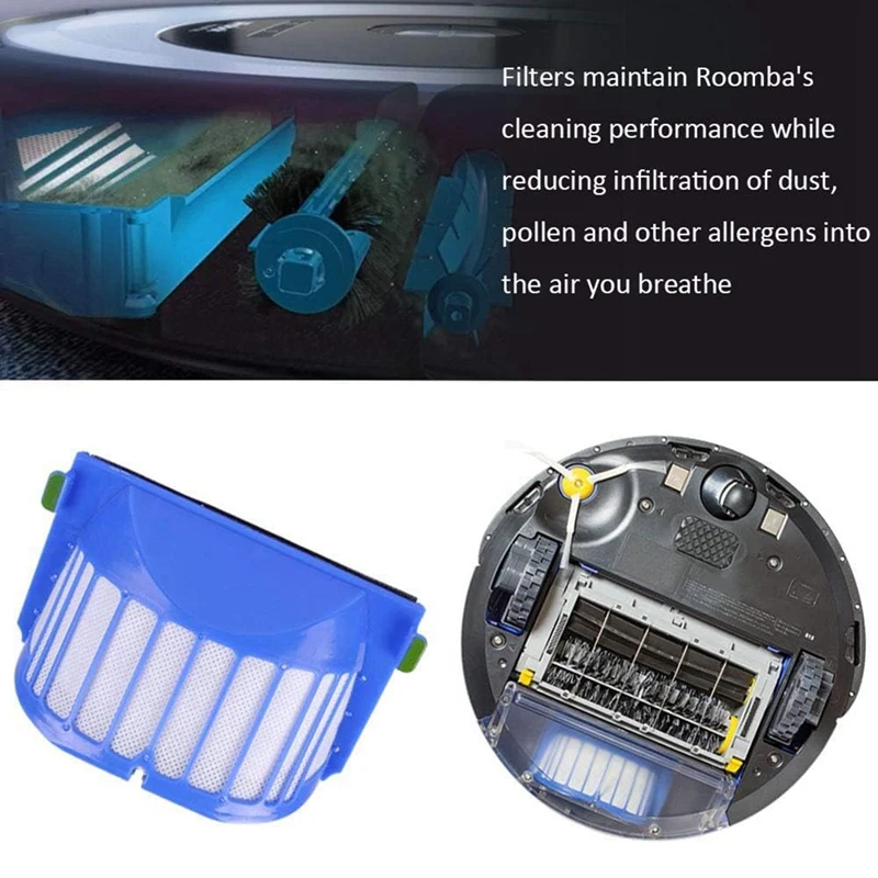 Для Irobot Roomba 600 610 620 630 645 650 655 660 680 500 серии сменный комплект фильтр боковая щетка