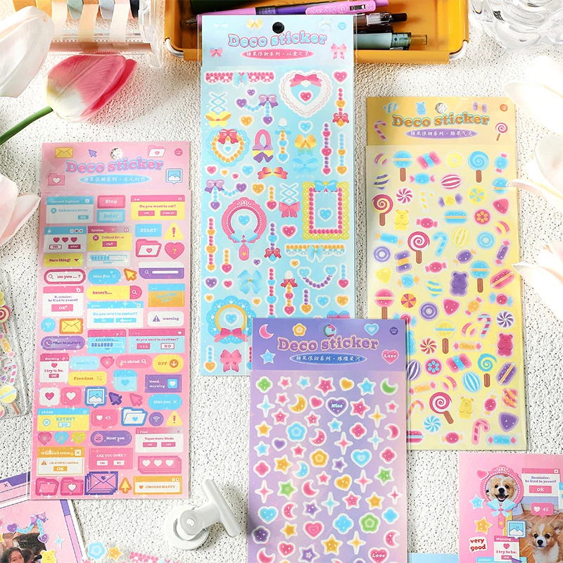 

16packs/LOT candy is sweet series cute lovely creative decoration DIY self adhesive stickers