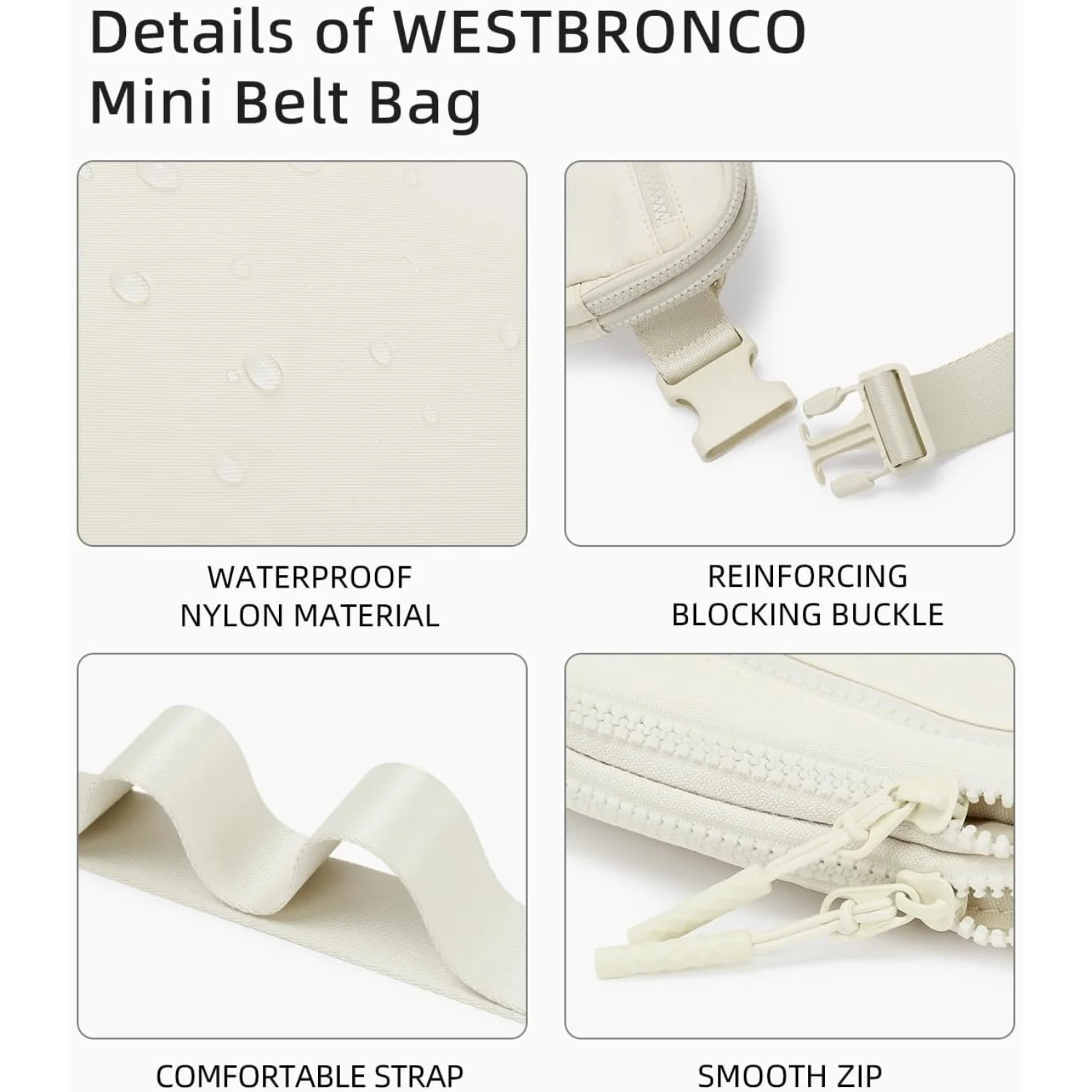 Поясные сумки WESTBRONCO для женщин и мужчин поясная сумка с 4 карманами на молнии