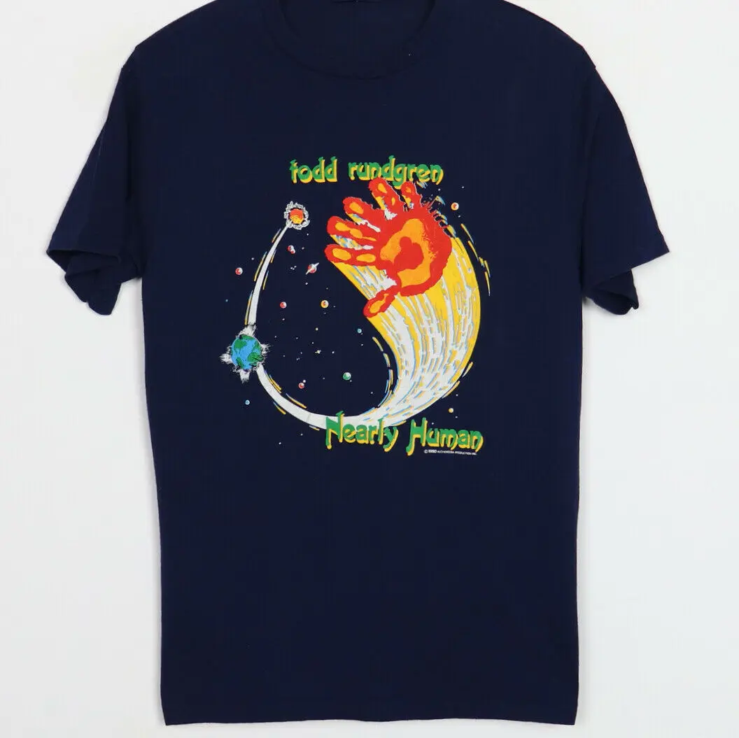 

1990 Todd Rundgren Nearly Human Tour Vintage T-Shirt Tee Shirts