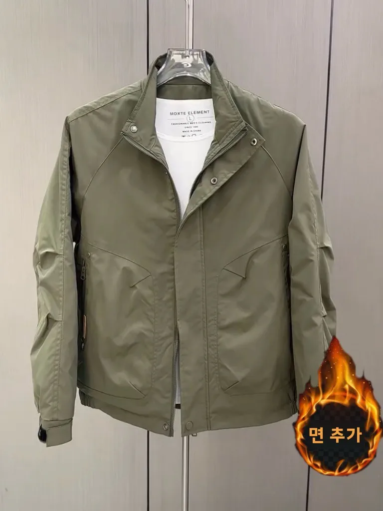 Весенняя мужская куртка с воротником-стойкой новинка 2025 года универсальная