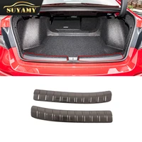 car styling stainless steel rear trunk bumper protector boot sill plate trim cover for honda civic 11th gen 2022 accessories