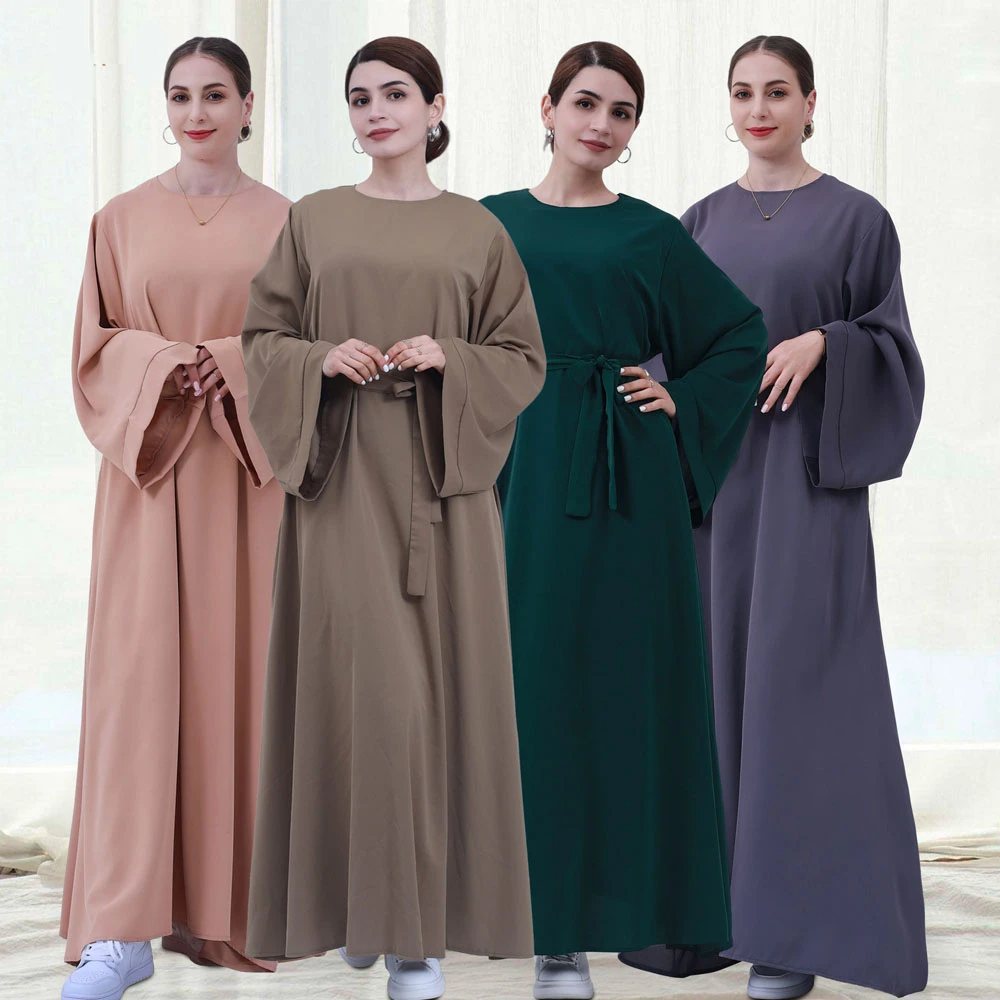 

Eid Mubarak Ramadan Abaya Women Muslim Maxi Dress Dubai Turkey Kaftan Arabic Robe Islamic Djellaba Femme Caftan Modest Abayas