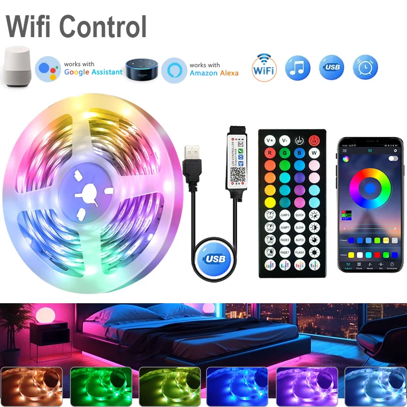 

Adiodo RGB светодиодная лента USB 5В 10м
