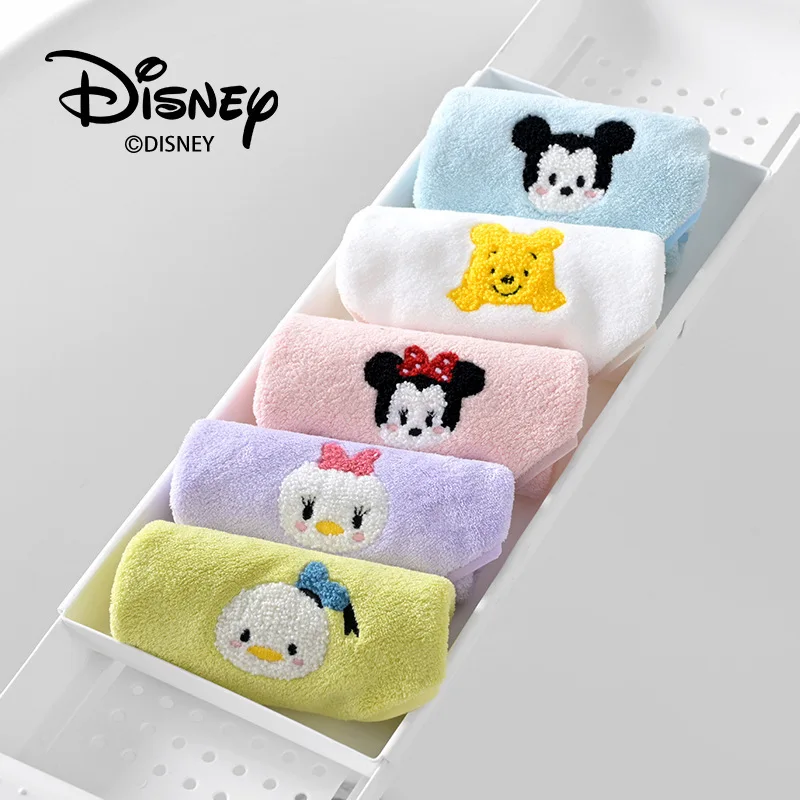 Детские полотенца Disney в пяти упаковках милый медведь-Пух мягкие и абсорбирующие