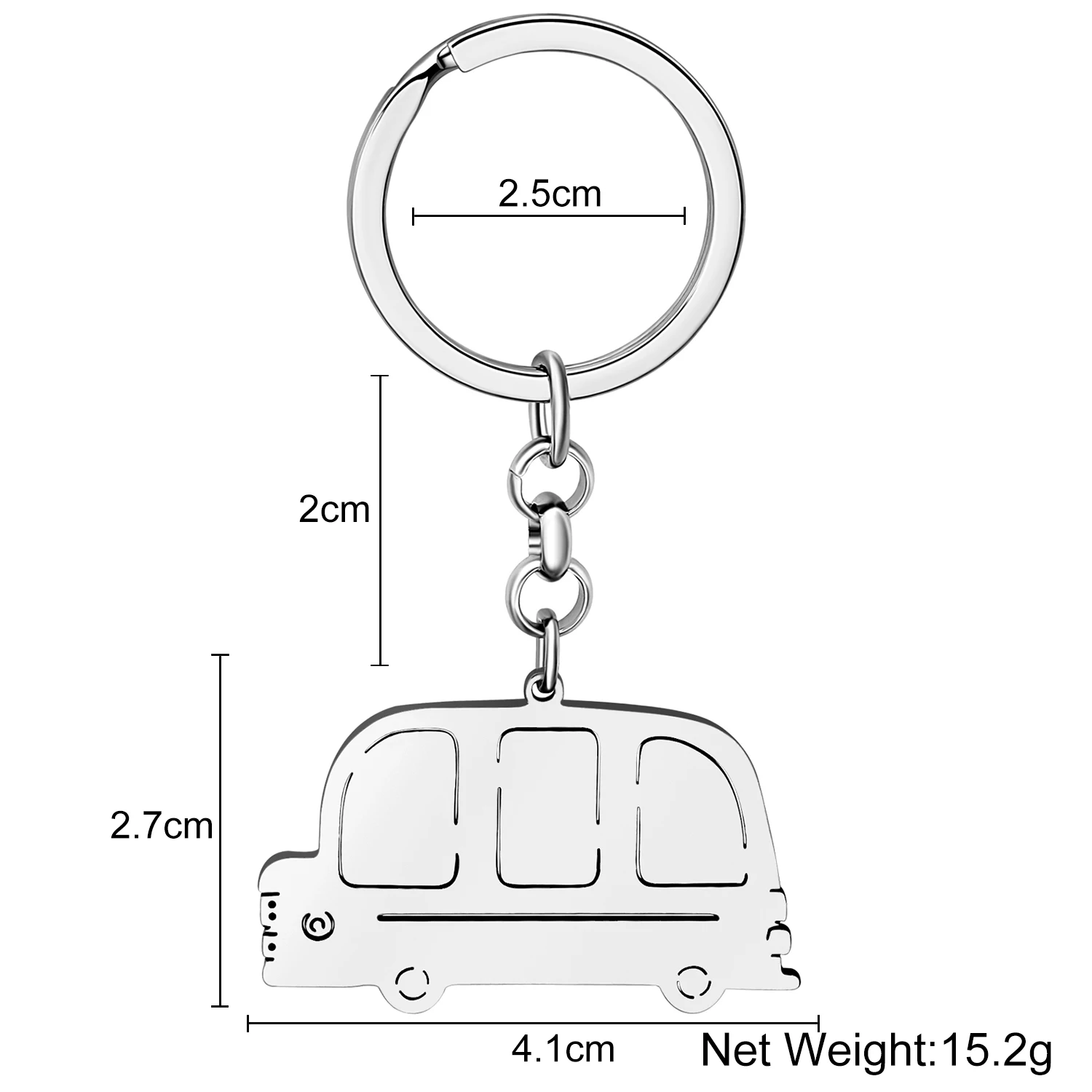 Bonsny посеребренные брелоки из нержавеющей стали с мультяшным рисунком для