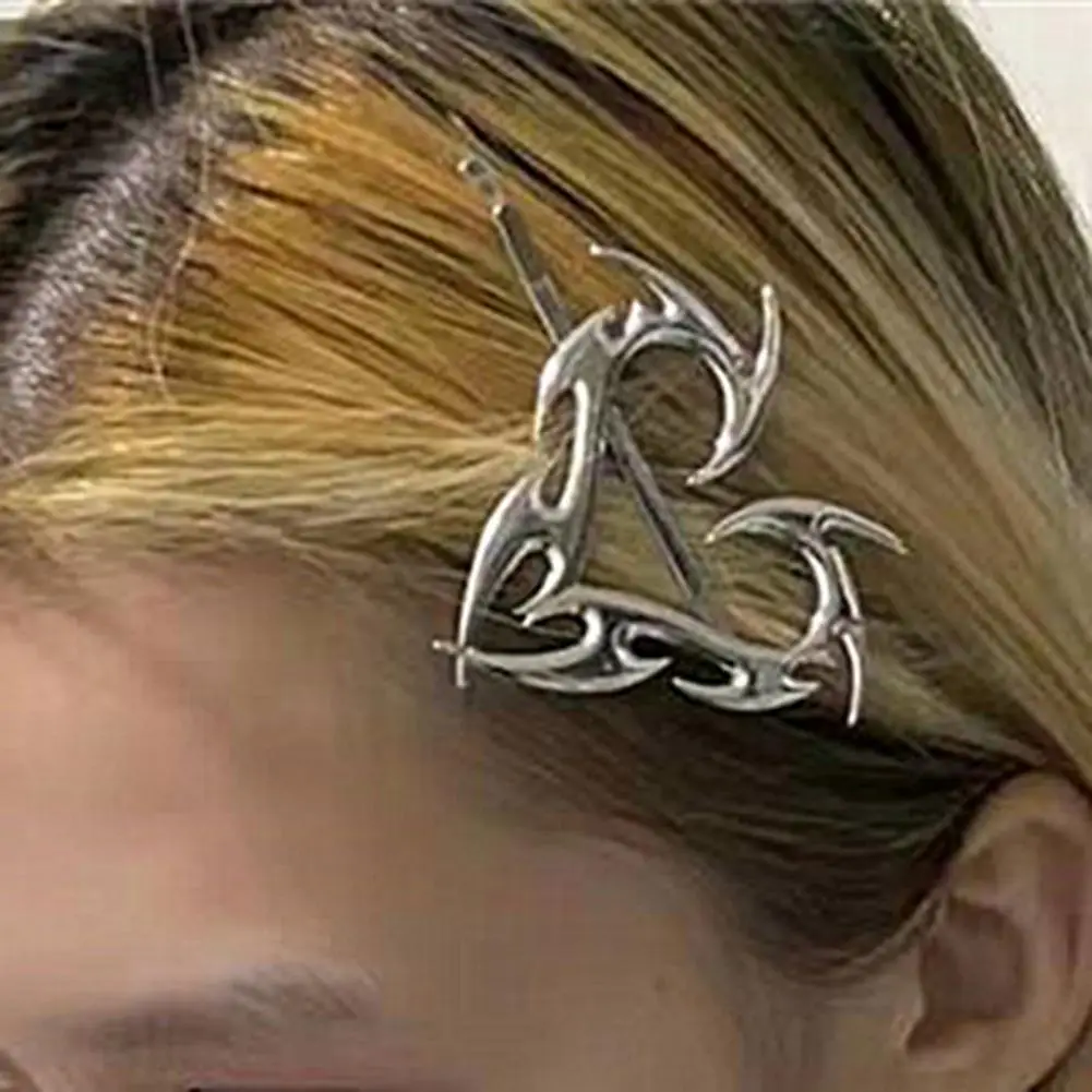 Alloy Fashion Unique Love Heart Dart Hair Barrette Silver Color Girls Hairpin Geometric for Dating