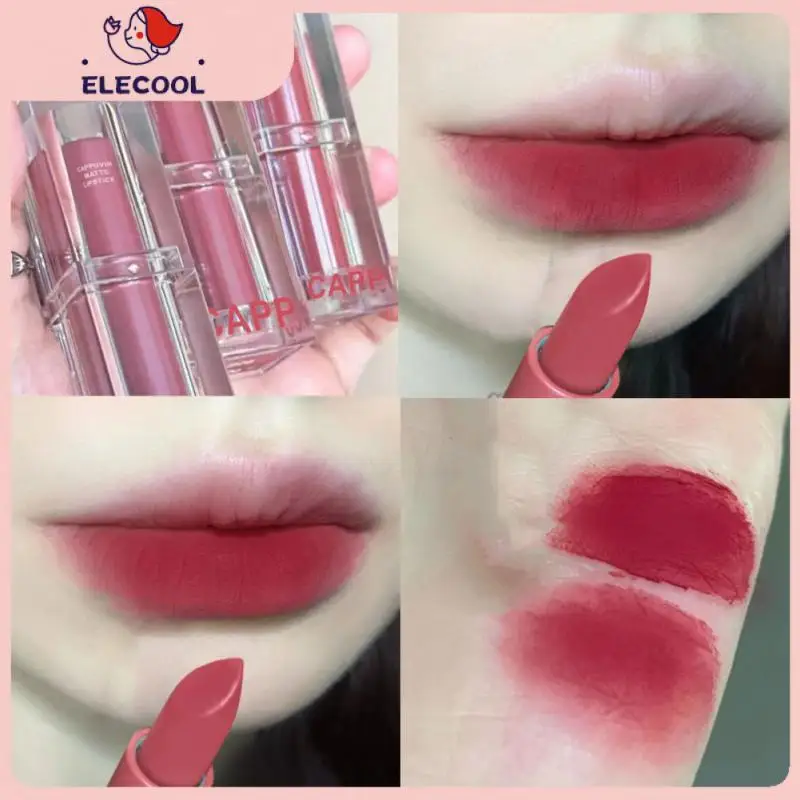 

2022 Velvet Matte Lipstick Lips Makeup Lip Stick Make Up Cosmetics Foggy Smooth Matt Tint Lip Balm Cream Pigment