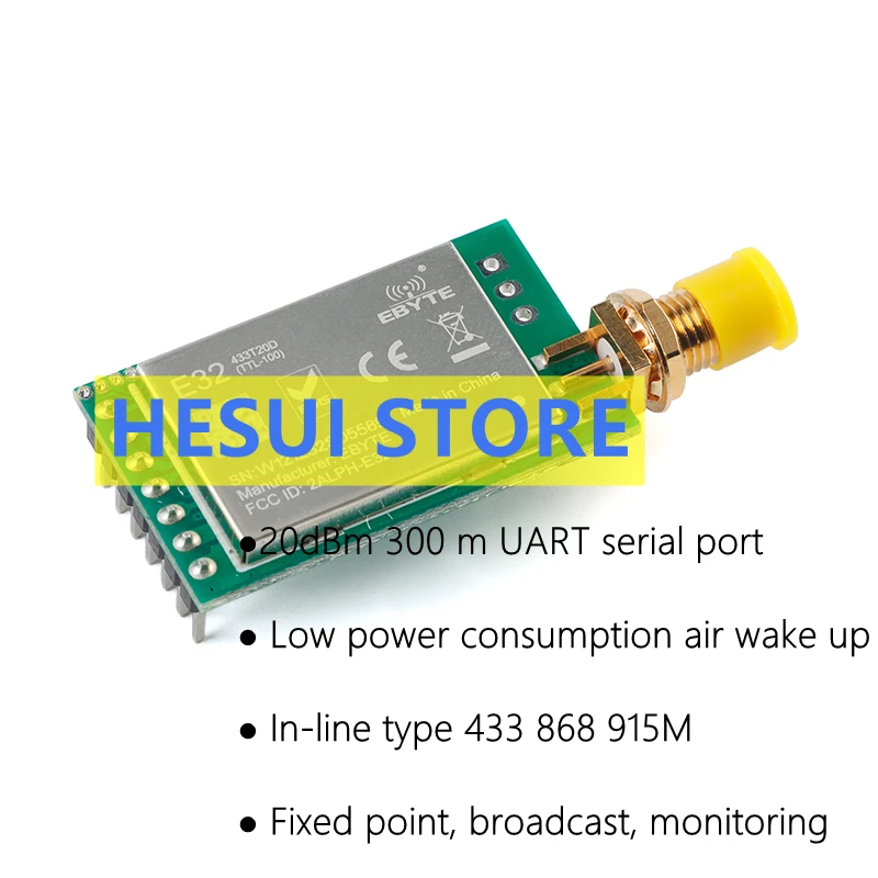 SX1278 LoRa беспроводной модуль 433 МГц UART беспроводной модуль последовательного порта SMA-K антенный порт