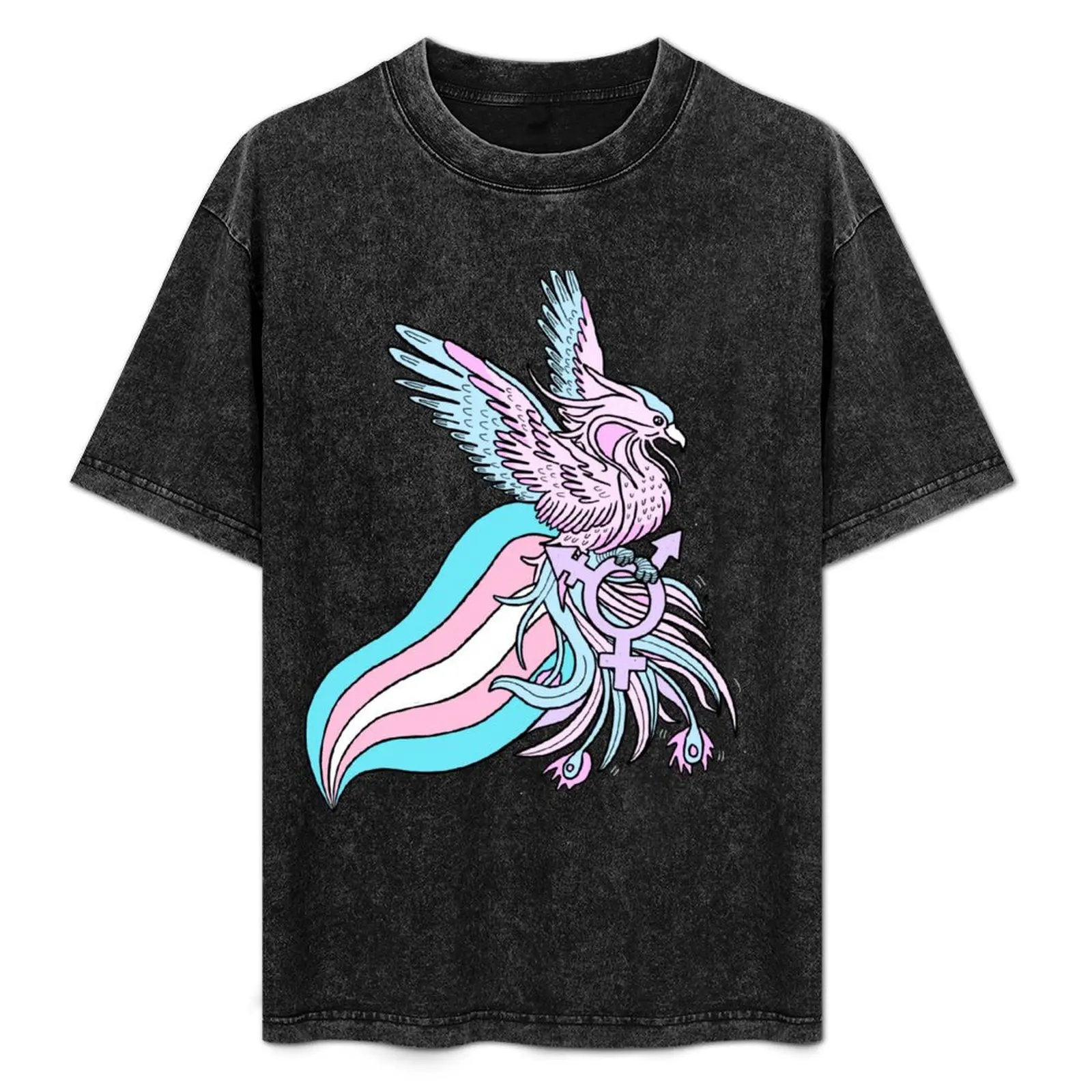 Футболка с флагом Trans Phoenix LGBT Transgender Pride одежда лабу белые топы для мальчиков