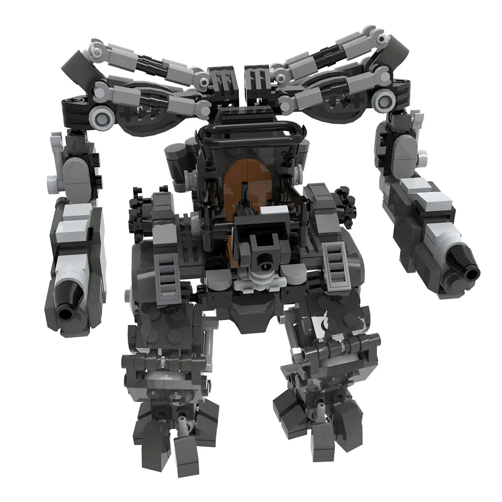 

BZB MOC Horror Scene Cyber Hacking Robot APU Classic Mechanical Monster Building Block Assembly Model Boy Kids Toy Best Gift