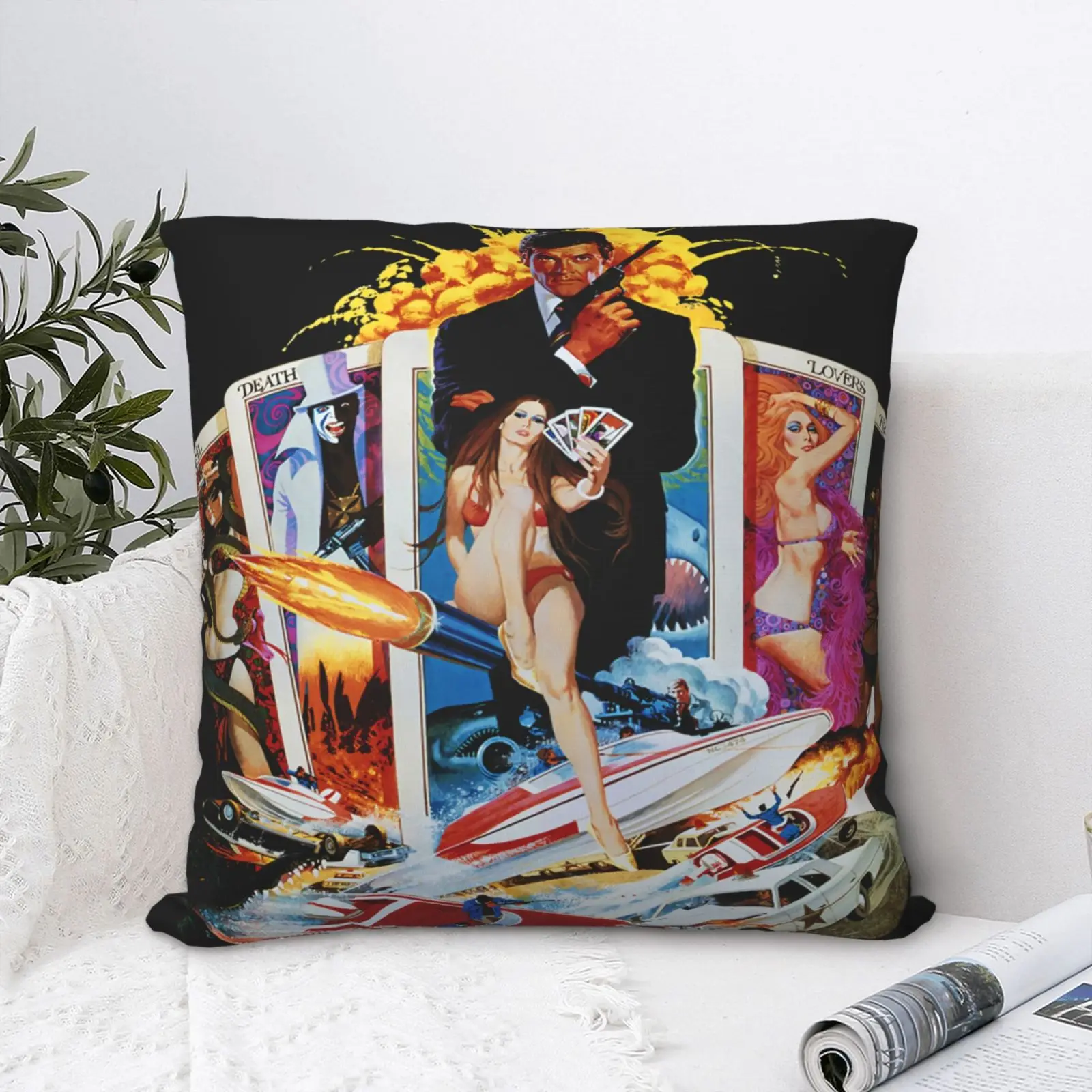 

Live And Let Die 007 Роджер 1400 Подушка Чехол искусственные подушки наволочки наволочка