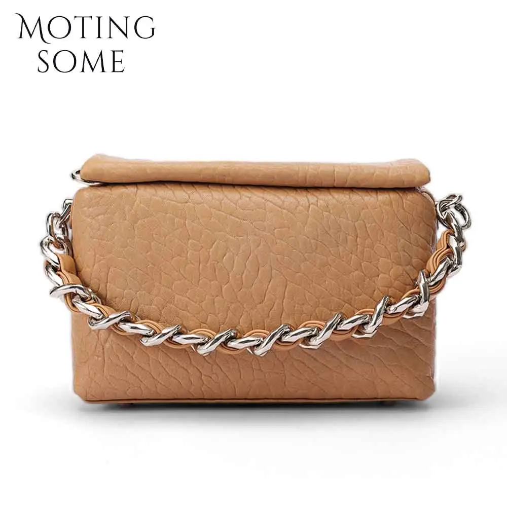 

MS Mini Shoulder Bag for Women Summer New Style Chains Pouch Luxury Genuine Leather Handbag Fashion Lady Daily Purses 2023 New