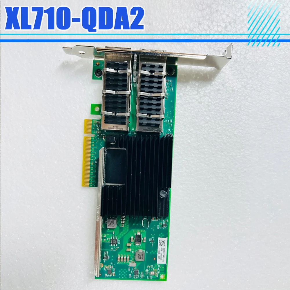 Для Intel XL710-QDA2 40G XL710 оптоволоконный двойной порт 10 гигабитная Ethernet-карта XL710QDA2BLK
