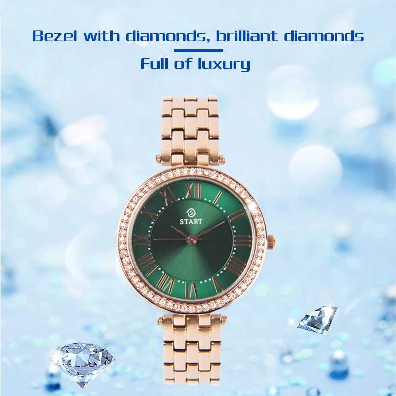 Ladies watch small dial fashionable and casual imported quartz movement with reliable quality Roman scale dial