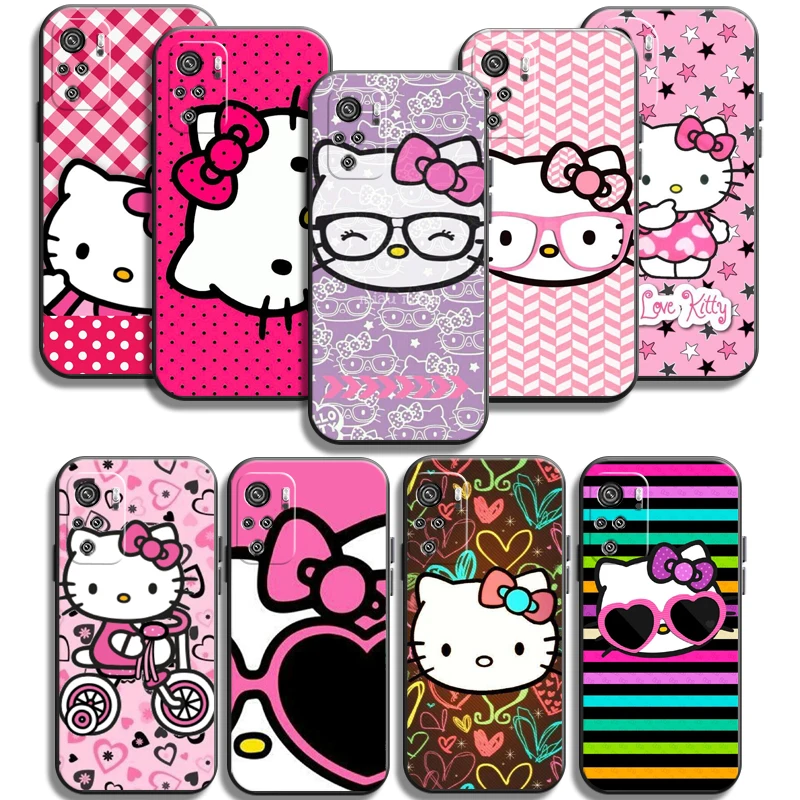 

Hello Kitty TAKARA TOMY Phone Cases For Xiaomi Redmi 7 7A 9 9A 9T 8A 8 2021 7 8 Pro Note 8 9 Note 9T Funda Soft TPU Carcasa