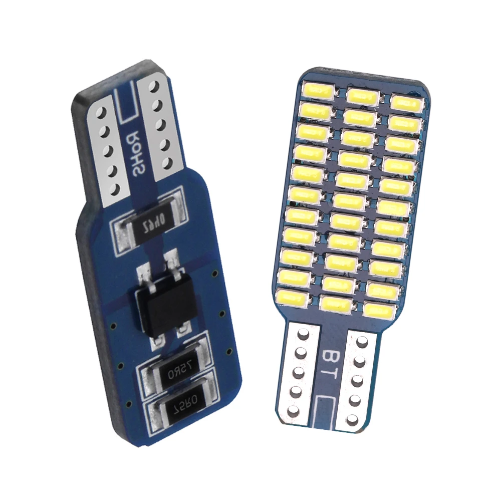 1 пара высокая яркость Canbus T10 W5W 3014 33SMD безошибочная голубой лед 4000K 6000K теплый белый