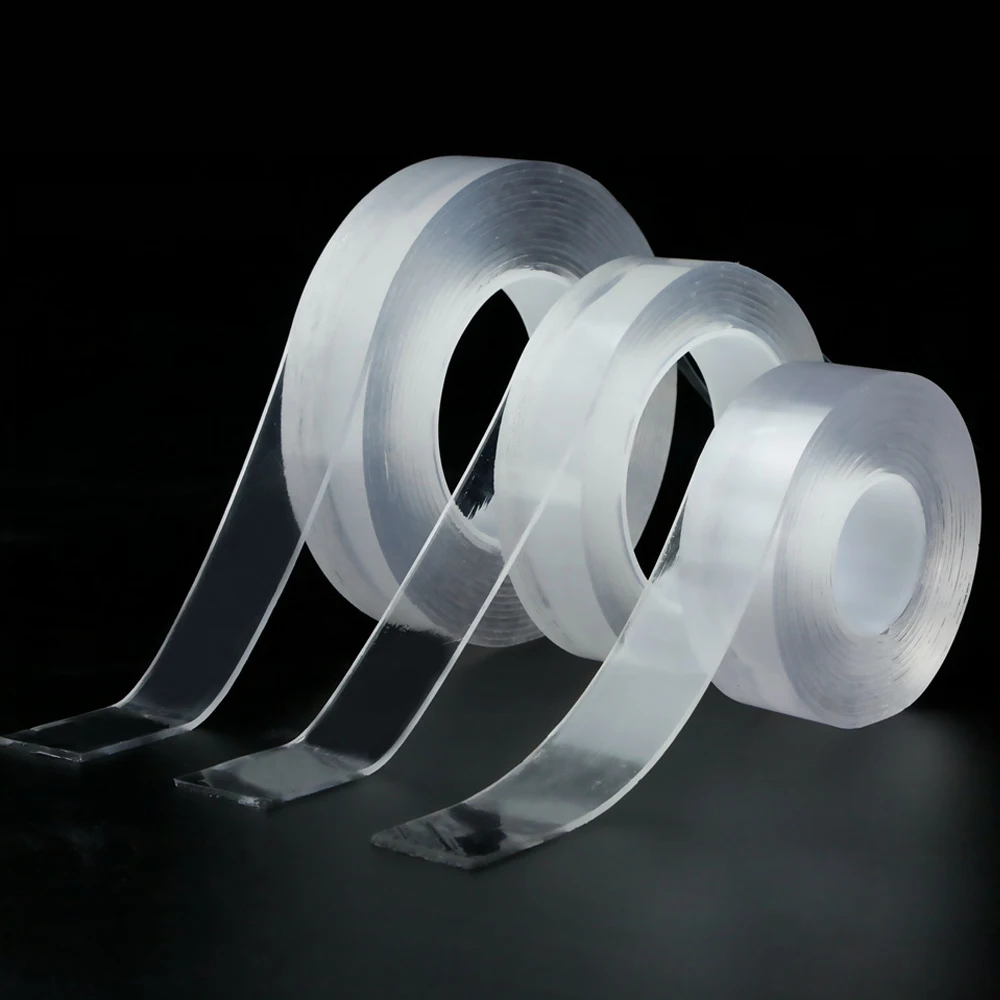 1/3/5M  Nano Double Side Tape Feature Waterproof Reusable Adhesive Transparent Glue Stickers Suit for Home Bathroom Decoration