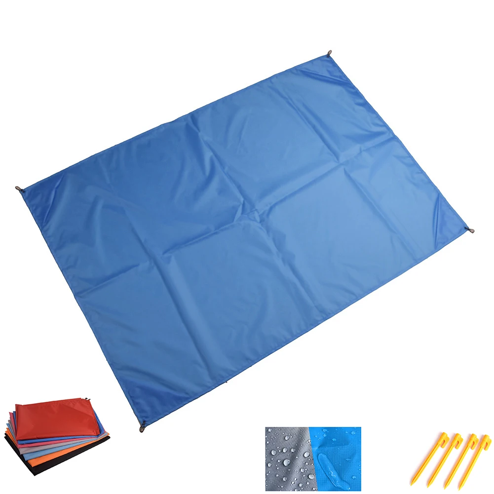 

200 x 210 cm Waterproof Pocket Beach Blanket Folding Camping Mat Mattress Portable Lightweight Outdoor Picnic Mat Sand Beach Mat