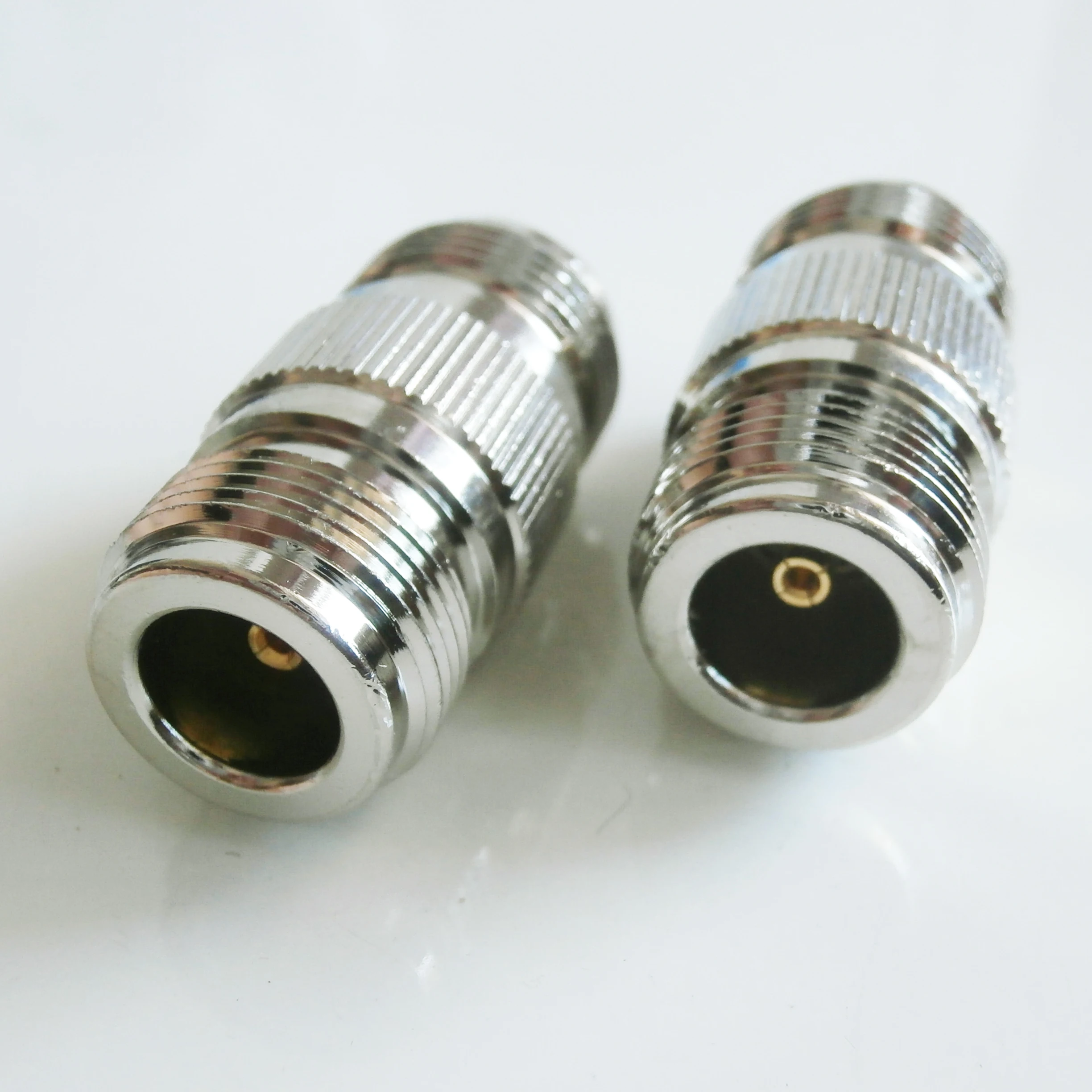 

N To N Cable Coax Connector Socket Brooches N Female To N Female Plug Nickel Plated Brass Straight RF Coaxial Adapters