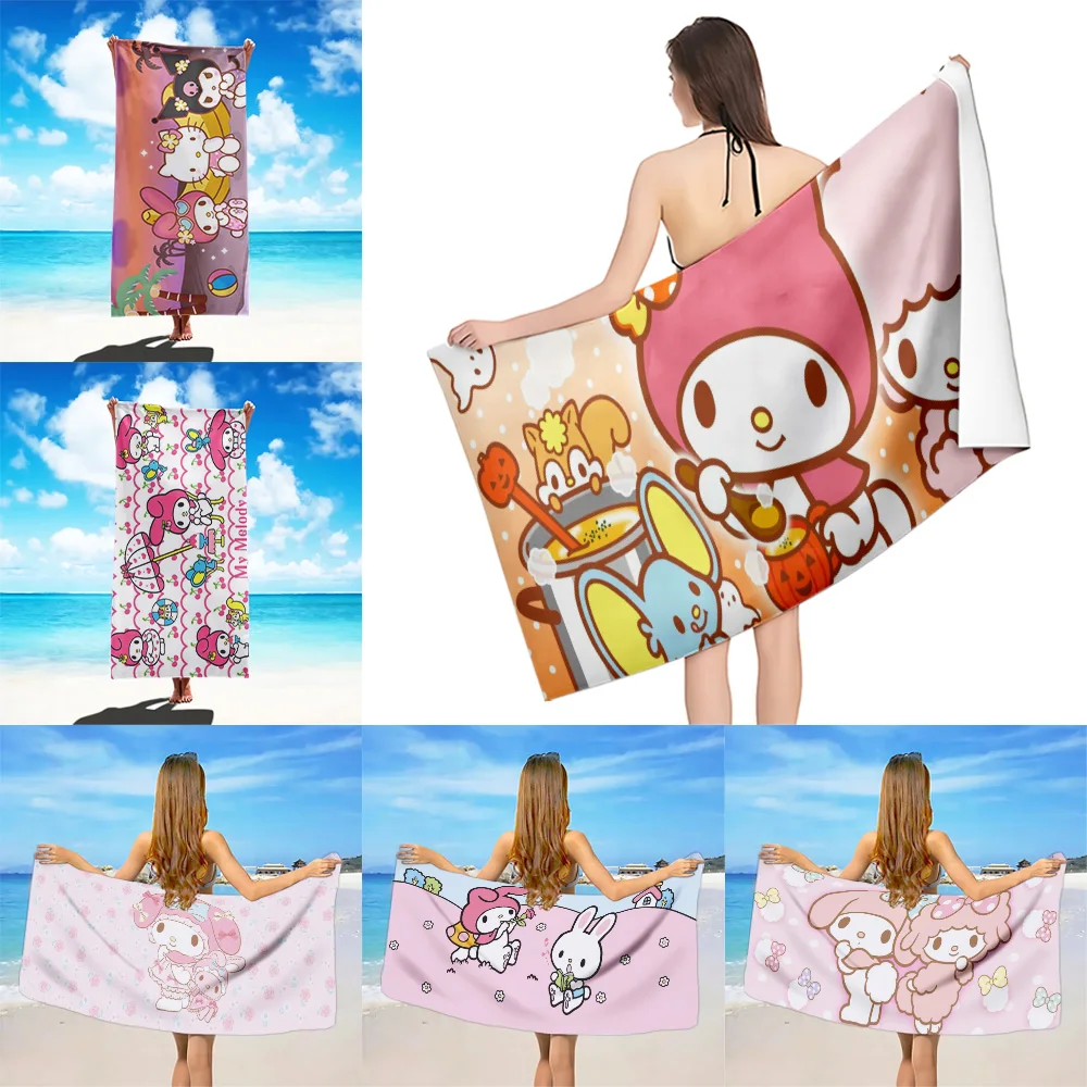 Пляжное полотенце Anime Melody Pichi из микрофибры без песка быстросохнущее мягкое