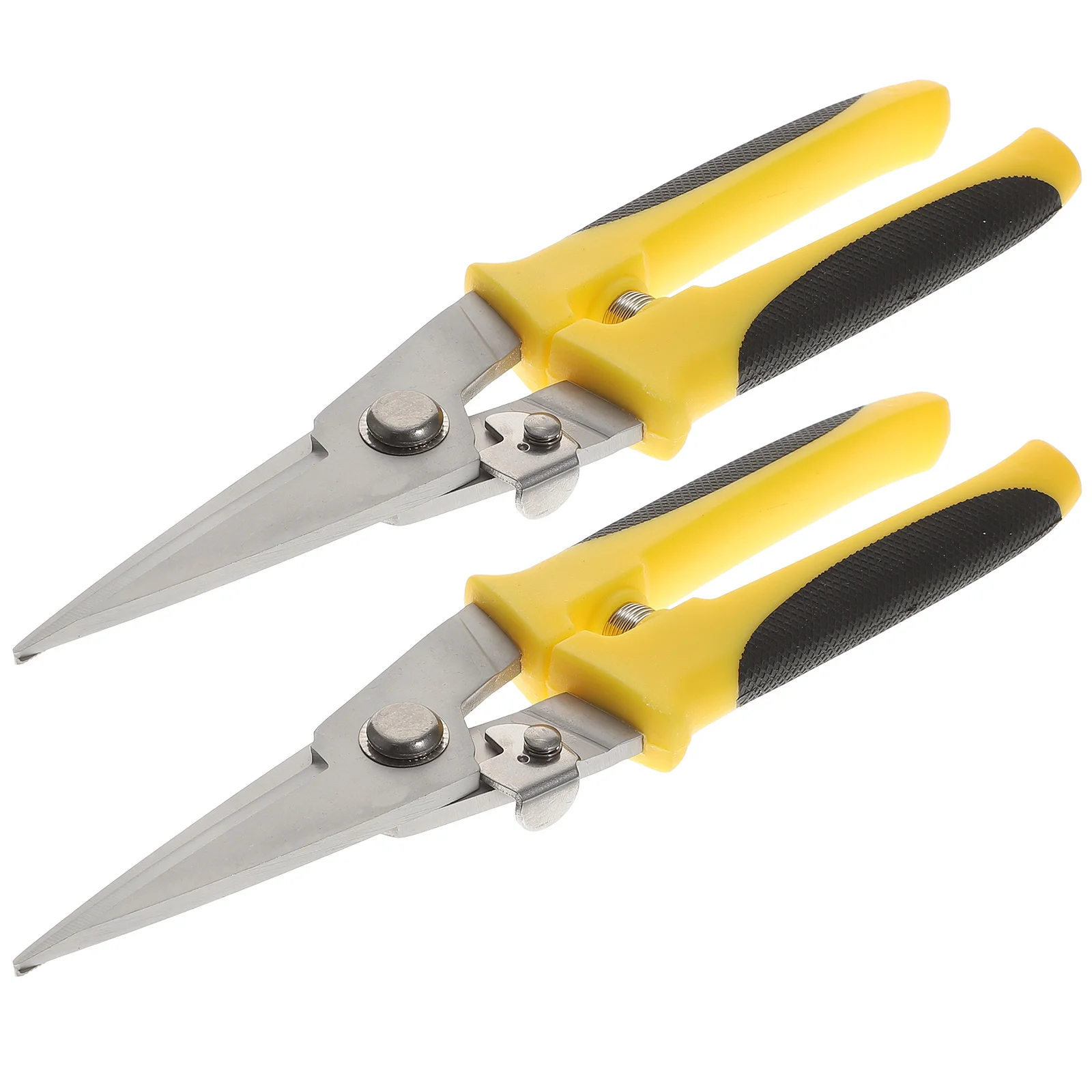 

Tin Electronic Scissors Aviation Snips Sheet Metal Shear Roofing Tools Wire Cutters