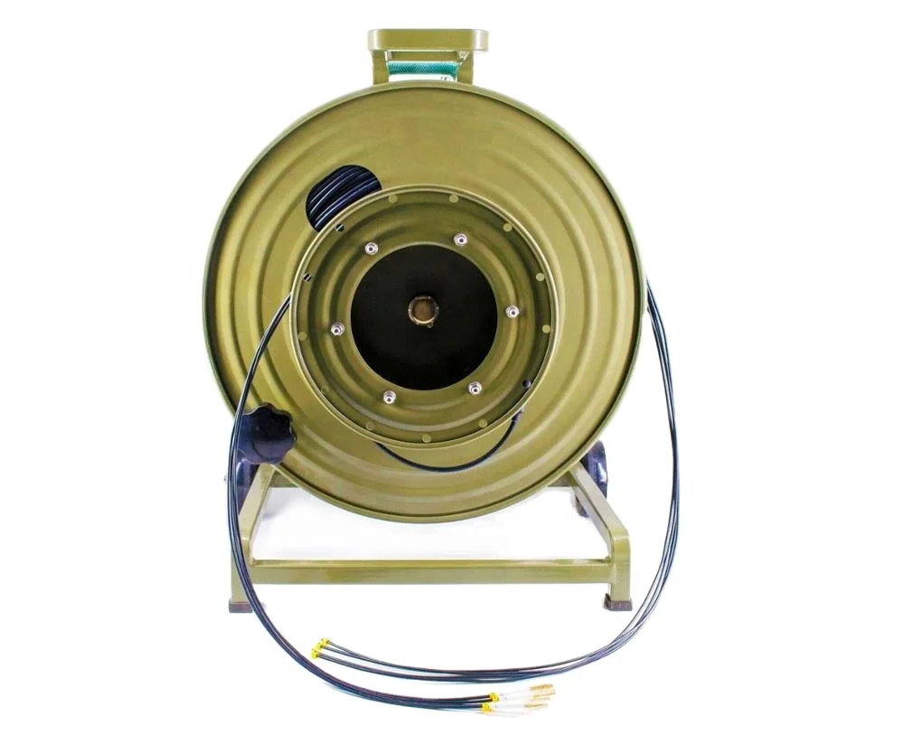 

Broadcast Extension Tactical Fiber Optical Cable Reel Portable Optical Cable Drum
