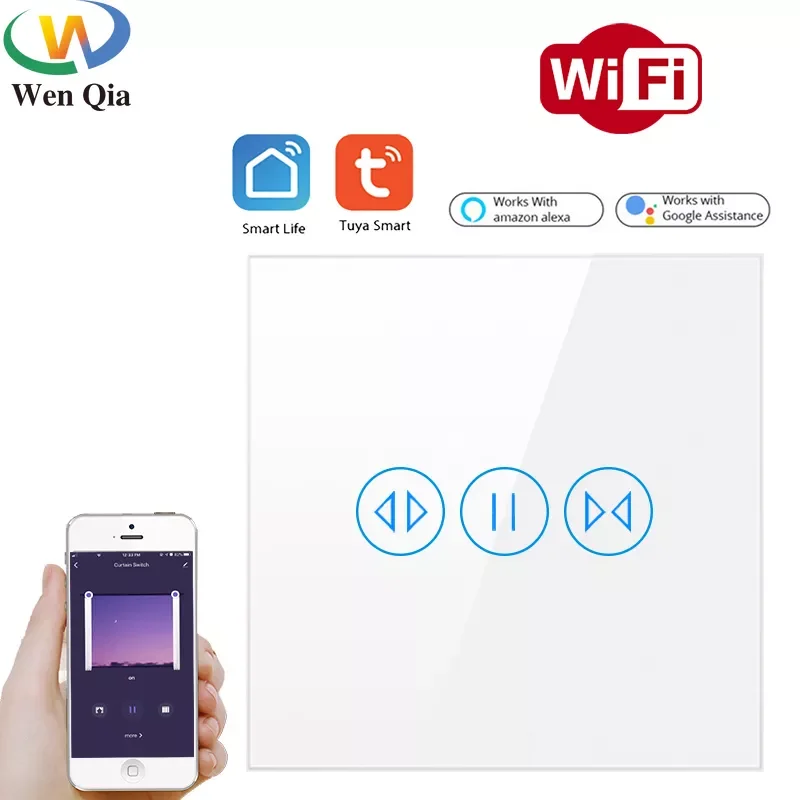 

NEW IN Smart Home Roller Shutter Window Blinds WiFi Curtains Motor Control Voice Control SmartLife GoogleHomeAlexa