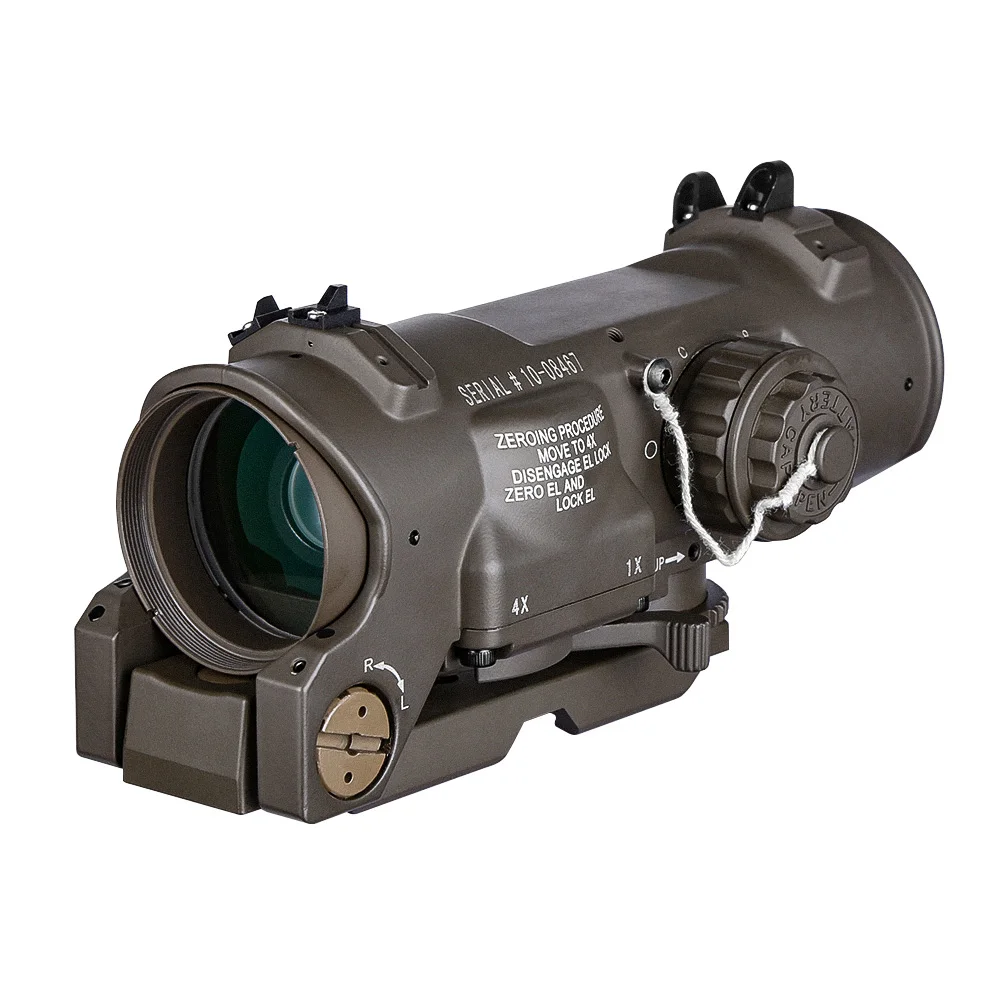 

SPINA OPTICS Red Dot Sight 4x Fixed Dual Purpose Red illuminated scope