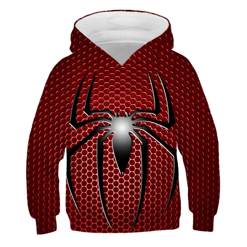 

Marvel Spiderman Boys Clothes 1-14 Years Old 2023 Kids Costume Charming Cartoon Avengers Baby Top Toddler Boy Hoodie 2022