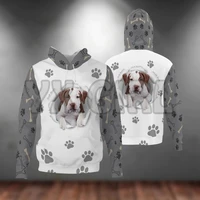 pitbull paw dog 3d printed hoodies unisex pullovers funny dog hoodie casual street tracksuit