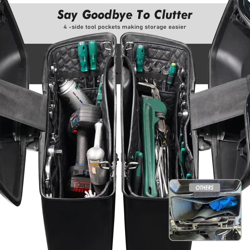 NICECNC вкладыши для сумок нестянутые Harley Factory Davidson все туристические модели 14-21