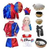 suicide harley kids girls cosplay costumes squad quinn embroidery monster jacket accessories party clothes