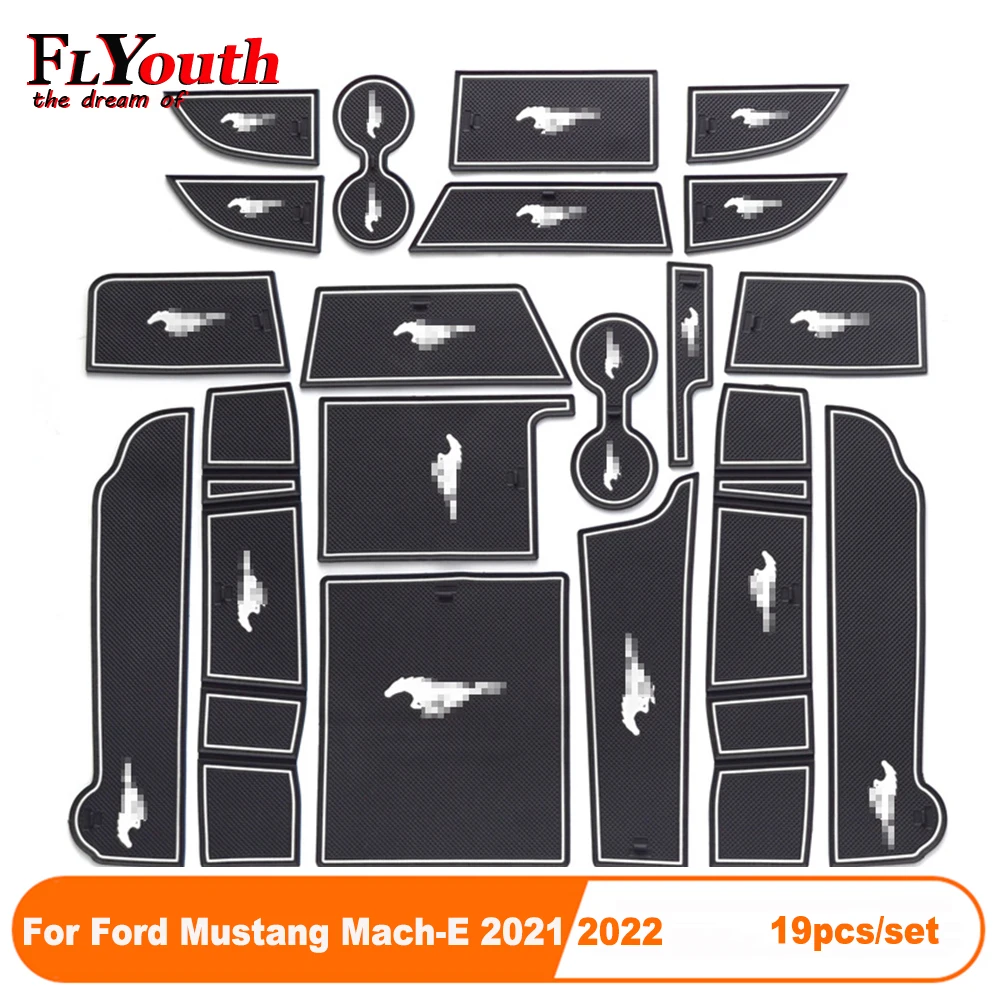 

19 шт./комплект, Противоскользящие коврики для автомобиля Ford Mustang Mach-E 21-22