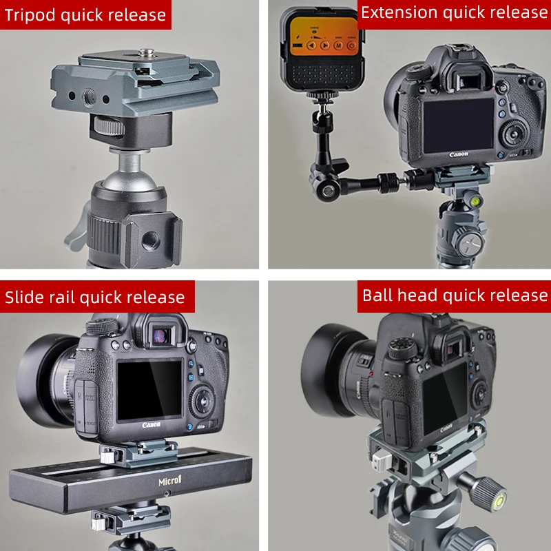 Быстросъемная пластина COBONE XQ1S для штатива Arca из алюминиевого сплава