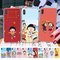 maiyaca cartoon chibi maruko chan cute girl phone case for iphone 11 12 13 mini pro xs max 8 7 6 6s plus x 5s se 2020 xr case