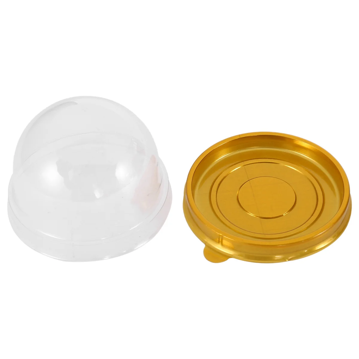 

450 Pcs Clear Plastic Mini Cupcake Boxes Muffin Pod Dome Muffin Cake Container Box Individual Cupcake Dessert Container