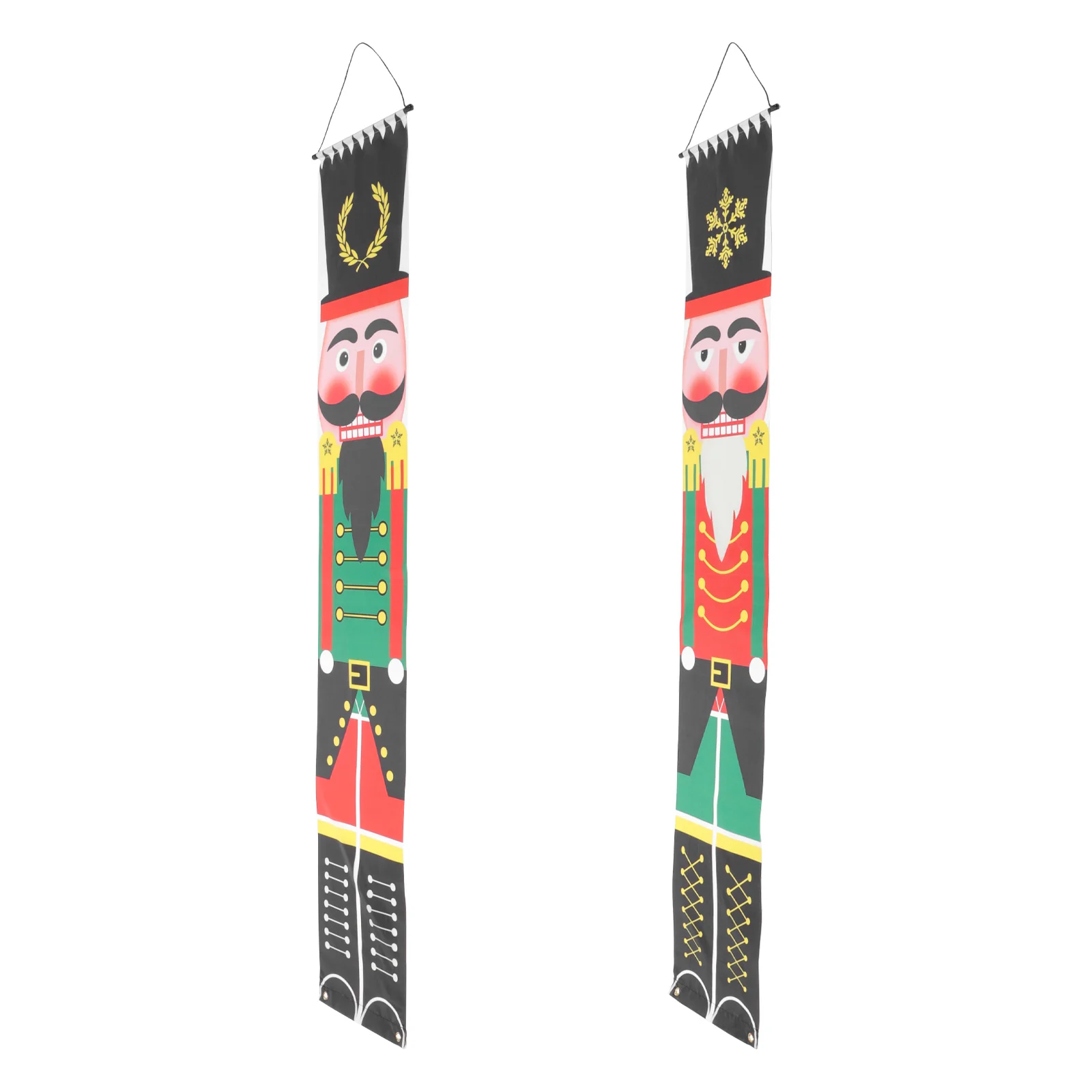 

Christmas Door Nutcracker Couplet Porch Banner Signdecorations Outdoor Party Welcome Decoration Merryfront Decor Ornaments