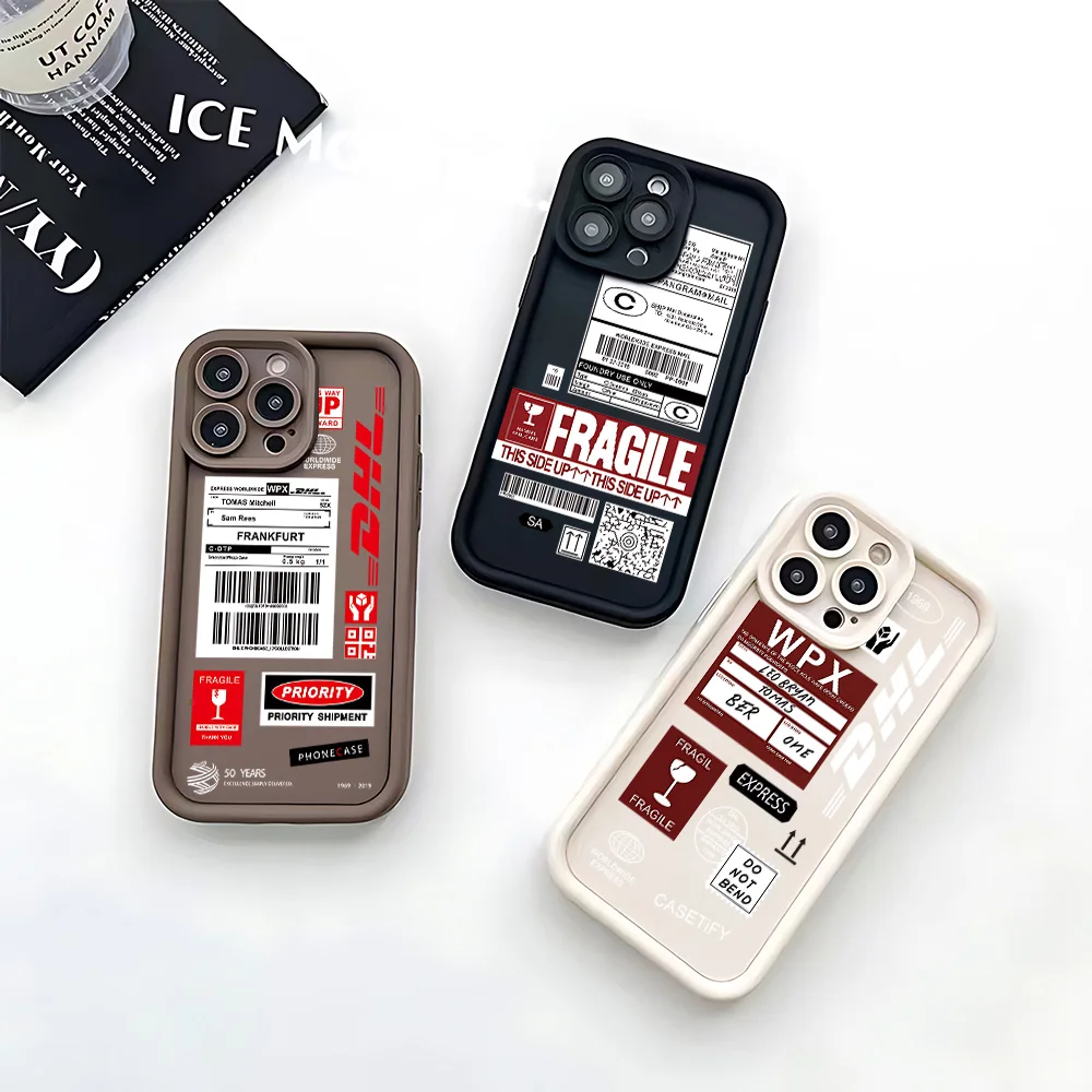 Мягкий силиконовый чехол из ТПУ для телефона с этикеткой штрих-кода