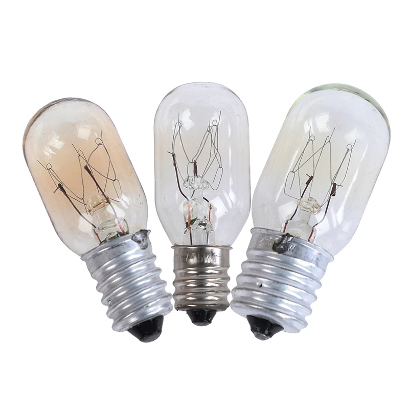 

15w Refrigerator Bulb Microwave Light E12/E14/E17 Toaster/Steam Bulb Light 230V High Temperature Oven Light