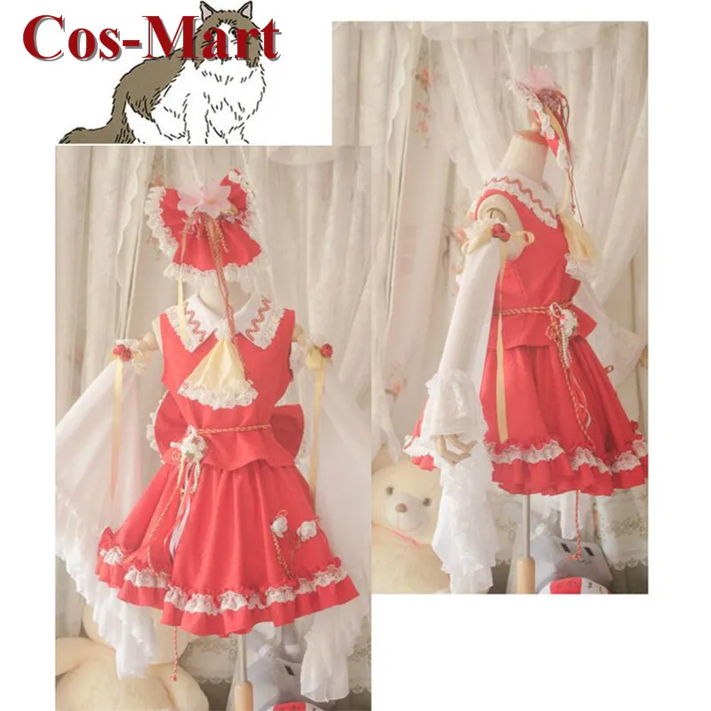 

Hot Game Touhou Project Hakurei Reimu Cosplay Costume Gorgeous Red Formal Skirt Female Role Play Clothing Custom-Make Any Size
