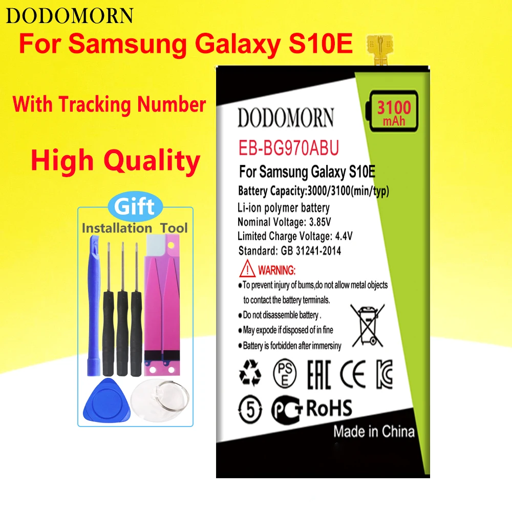 

Аккумулятор DODOMORN для Samsung Galaxy S10E S10 E G9700