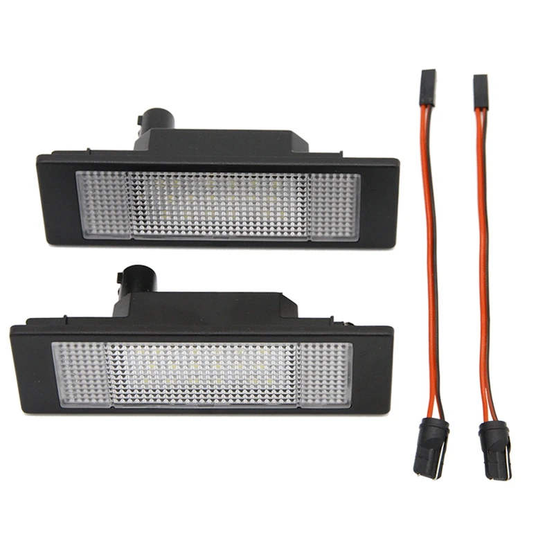 

2Pcs/Lot Car LED License Number Plate Light No Error 24 Leds Trunk Lamp For -BMW E81 E87 E63 E64 63267165735