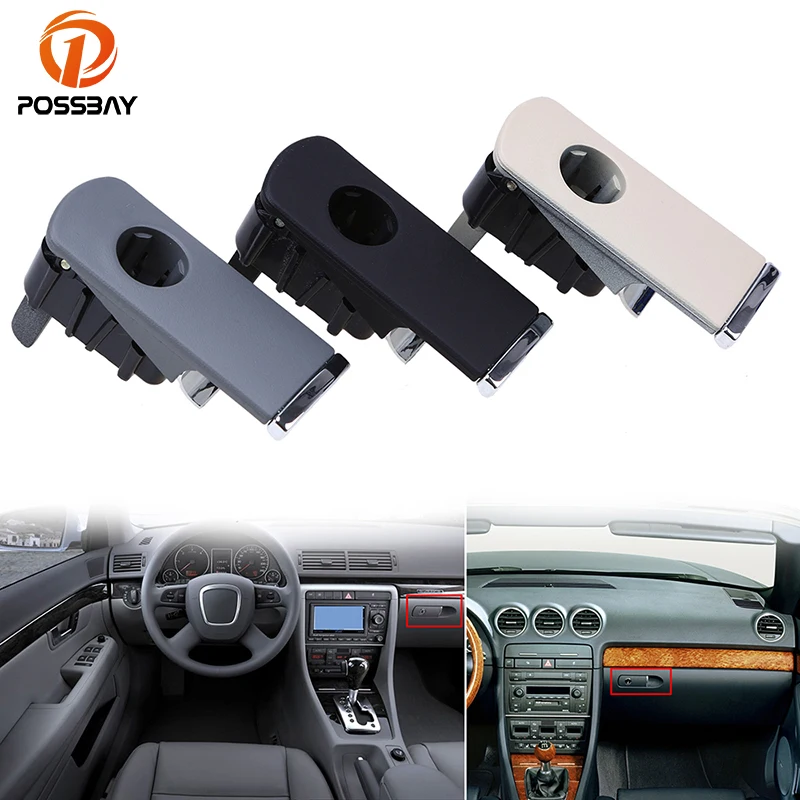 

Черная/серая/бежевая ручка крышки POSSBAY с отверстием для замка Подходит для Audi A4/S4/Avant/quattro 2001-2008 ручка крышки замка