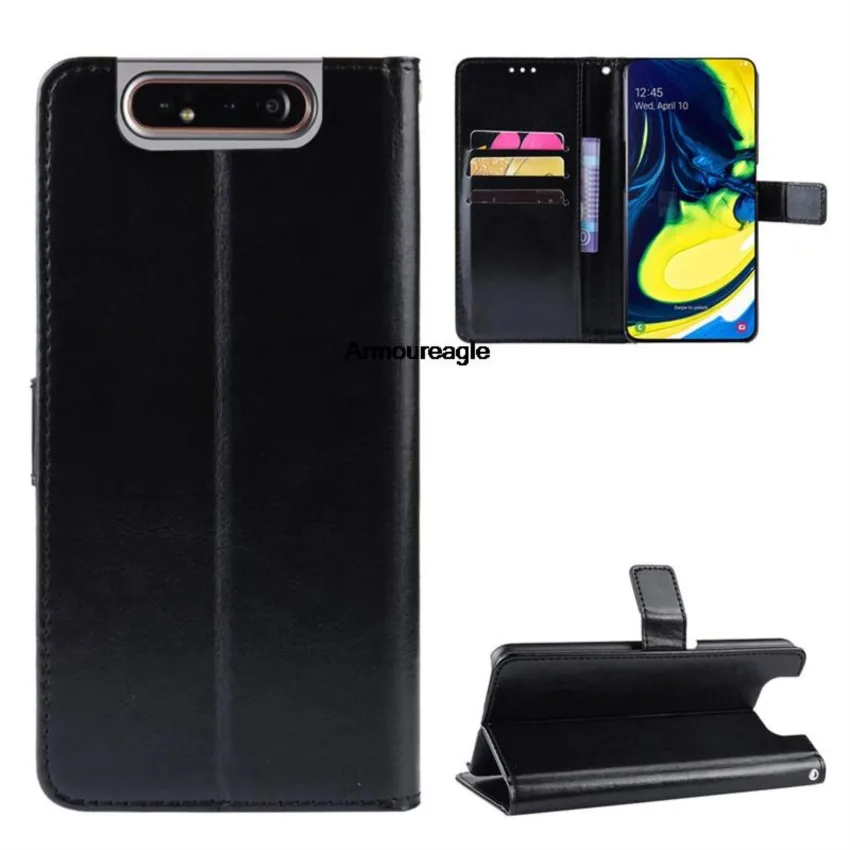 for samsung galaxy a80 case leather flip wallet phone guard on a 80 a805f a805 stand function card holder