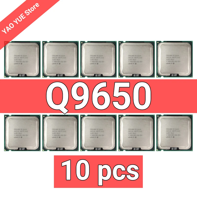 Used 10pcs Q9650 SLB8W 3.0GHz 12MB 1333MHz Socket 775 Processor cpu | CPUs