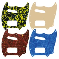 feiman guitar parts for fd us 11 scwer holes mustang sh guitar pickguard with singe pick and humbucker scratch plate many colors