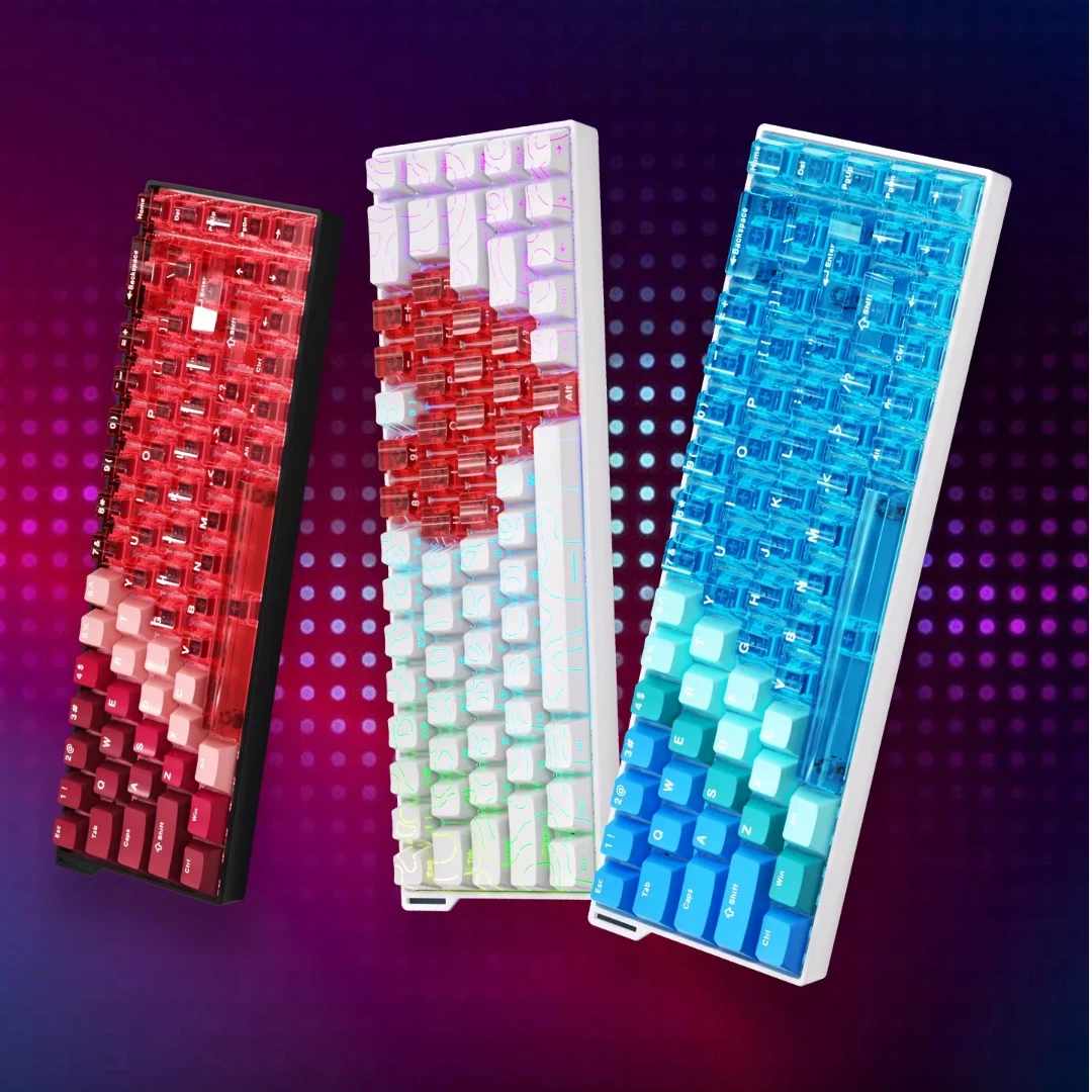Фото Механическая игровая клавиатура AJAZZ AK680 V2 с магнитными переключателями, проводная, с возможностью горячей замены, настраиваемая, частота опроса 8K, частота сканирования 128K, алюминиевая пластина №4