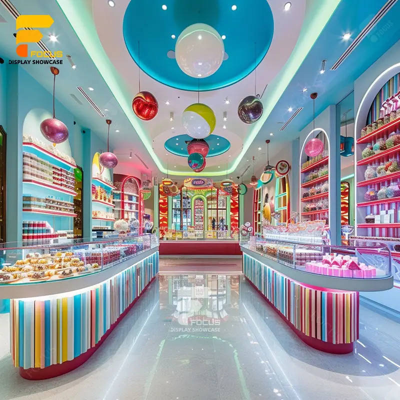 Поставщик приборов по индивидуальному заказу Витрин Сладкое стекло Магазин