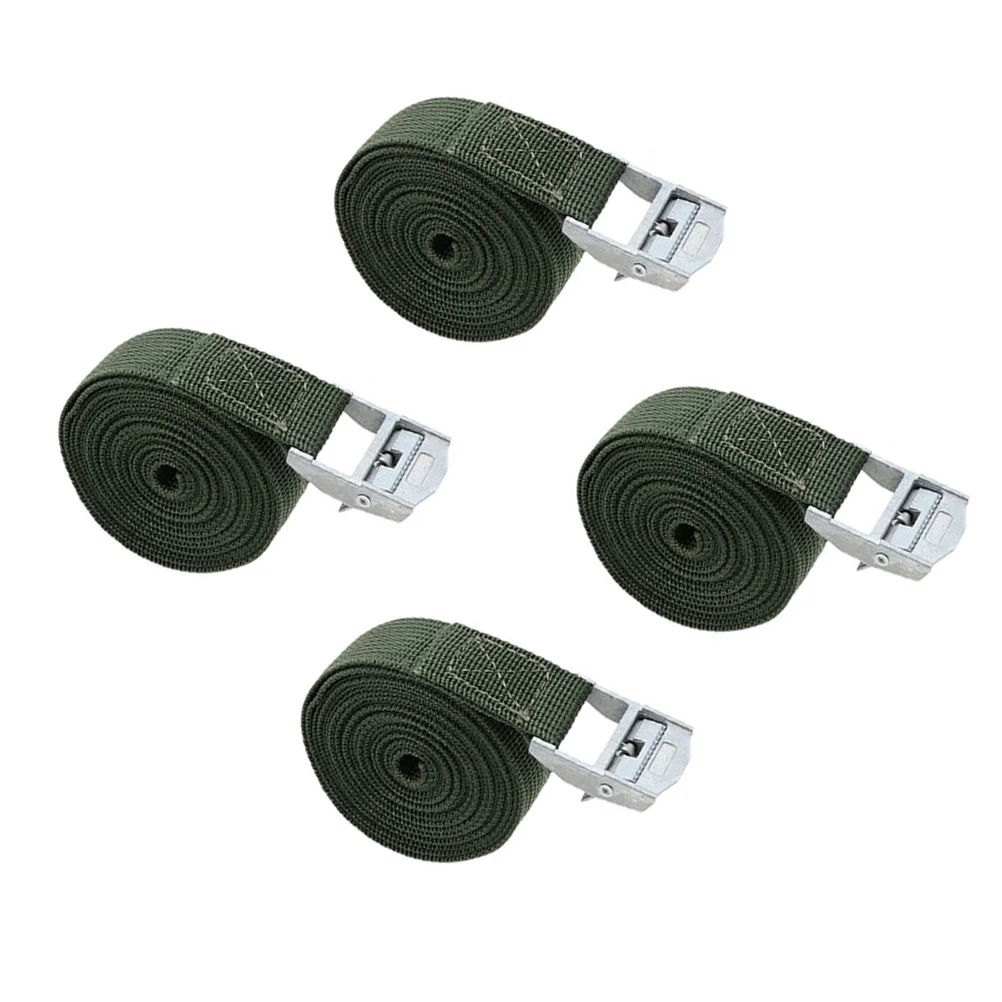 

4Pcs Bundling Straps with Buckle Cargo Lashing Belt Sleeping Bag Strap Ratchet Lashing Strap Cargo Tie Down Straps